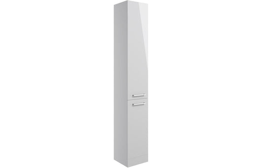 Vito 350mm Floor Standing 2 Door Tall Unit - Grey Gloss